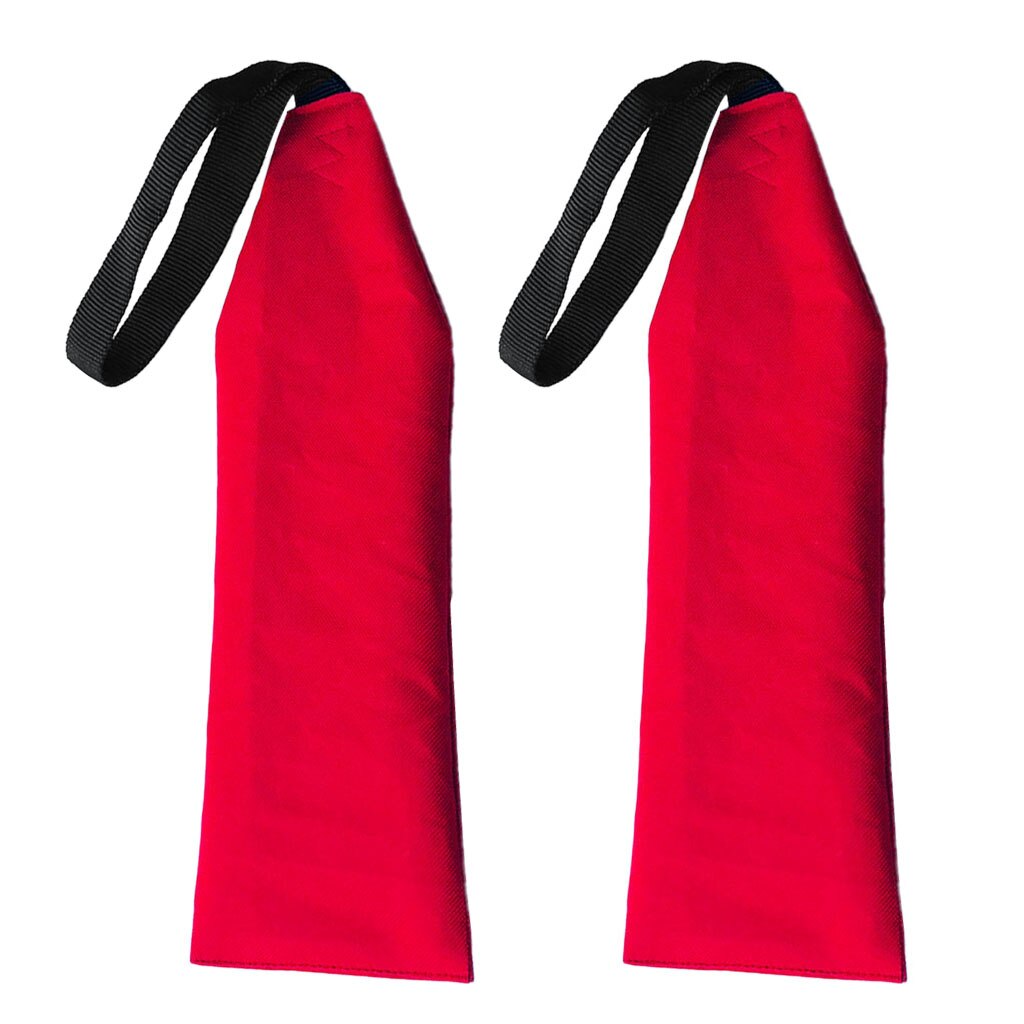 2Pcs Safety Travel Flag, Safety Flag With Webbing For Kayak Canoes And SUP Tow Flag Long Load Flag Red