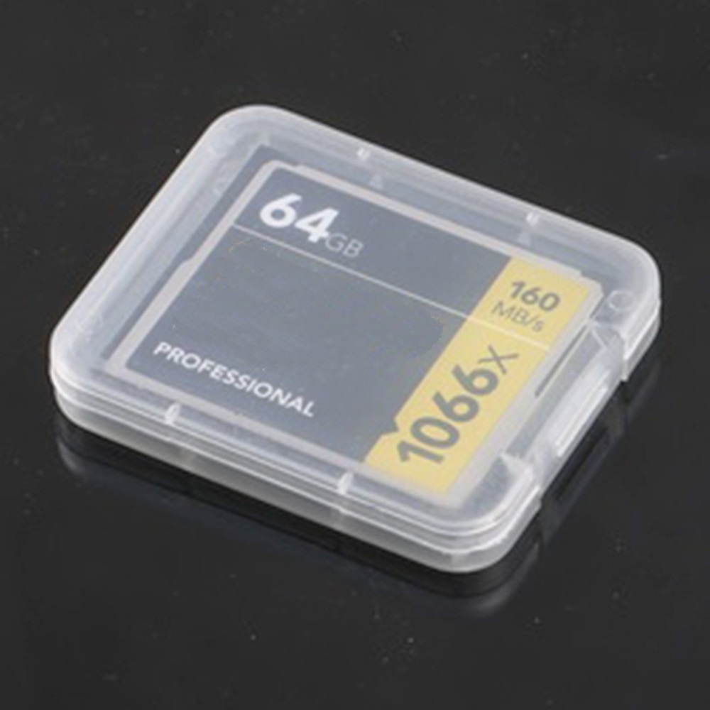 100 Stck/viel transparent CF karte Kasten Klar Kunststoff Speicher Karte fallen-Karte fallen Lagerung Kasten fallen für CF Karte