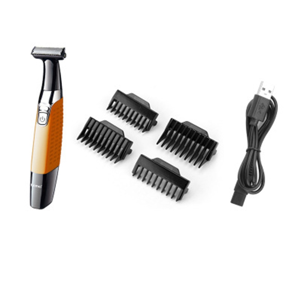 Scheermes voor mannen, usb-oplaadbaar, één mes, mannenlichaam, gezicht, mannelijke stoppeltrimmer, baard, scheerrand, kop, merk wenkbrauwtrimmer
