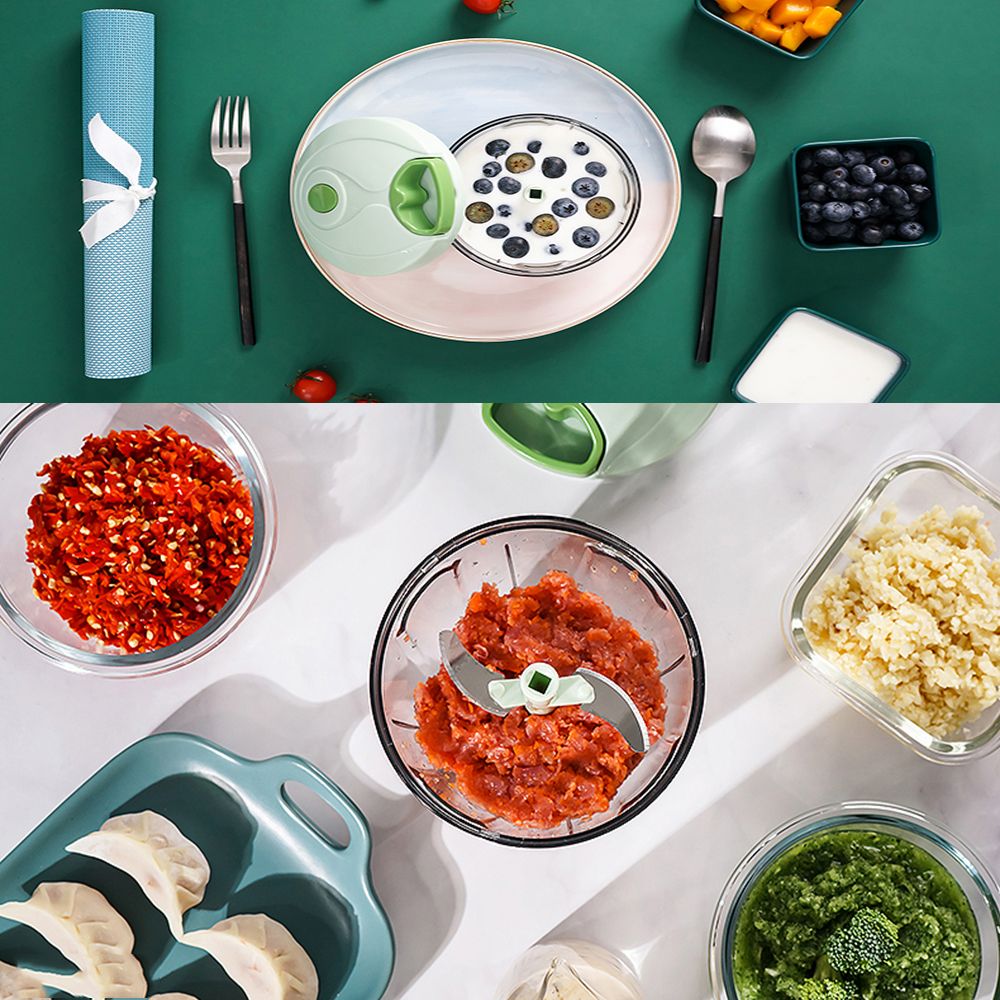 400/900ml kraftig kjøttkvern, håndkraft, mathakker, kjøttdeigblander, blender til å hugge kjøtt, frukt, grønnsaksnøtter, kutter