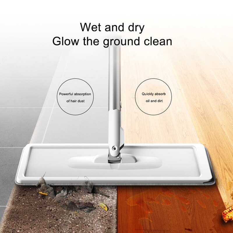 mop strizzare con secchio per la pulizia dei pavimenti Magia spremere Mocio secchio piatto Mocio rotante lavaggio pianoforte pigro nazionale pulizia della casa