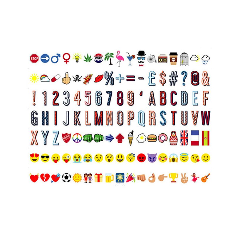 for LED Light Box Cards Alphabet DIY Colorful USB Night: colorful