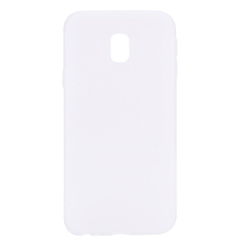 TPU Solid color Case For Samsung Galaxy J5 J530 J3 J330 J7 J730 European version Matte Silicone soft case: J3 2017 J330 / White