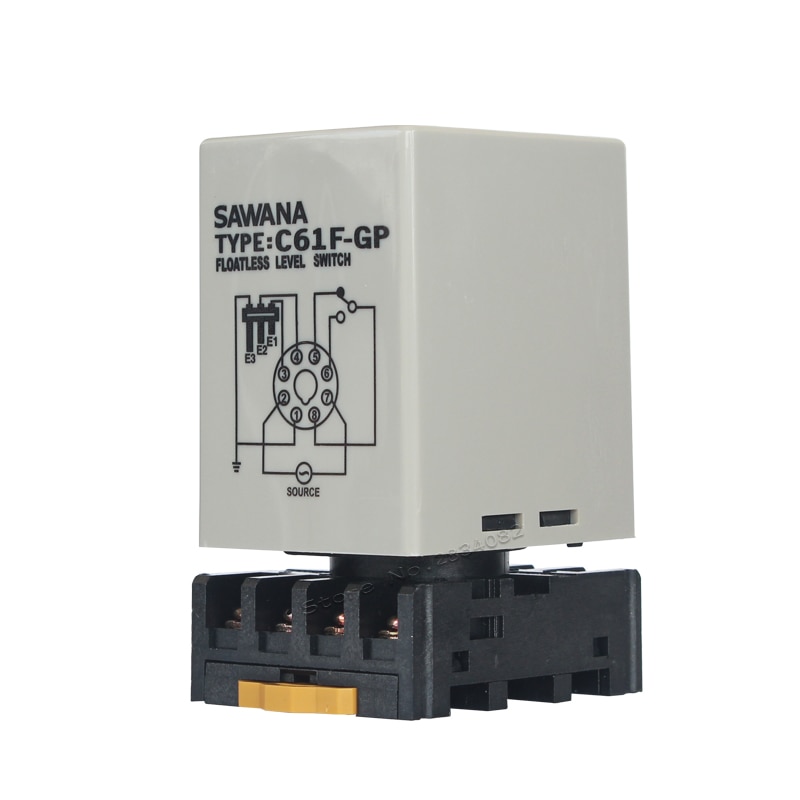 5a 250v floatless level switch relay  c61f- gp float water level controller switch 220v 110v 380v float level switch reläer