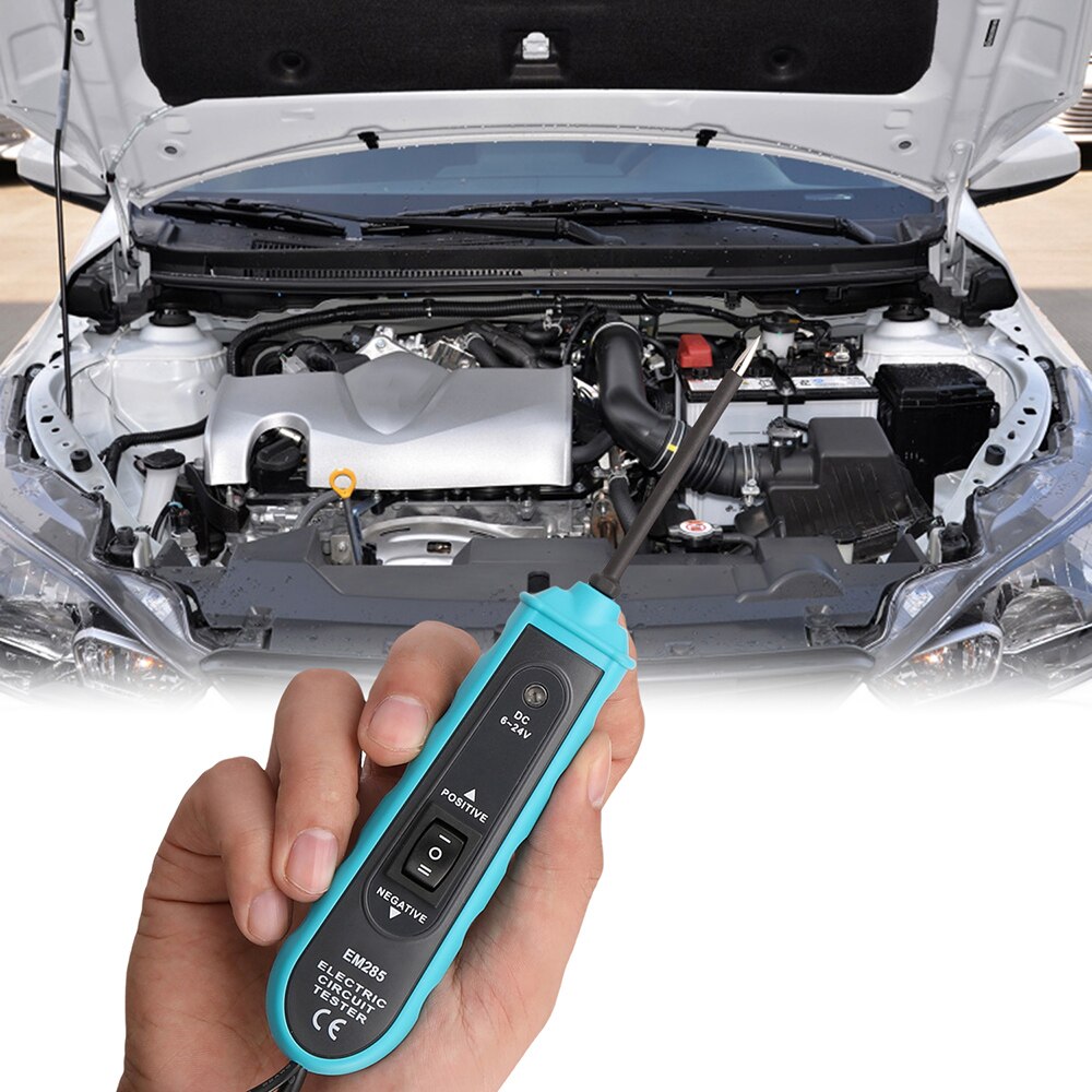 EM285, probador de circuito eléctrico automotriz, herramienta de prueba de sistema eléctrico de coche, herramienta de detección de Circuito automático 6-24V DC