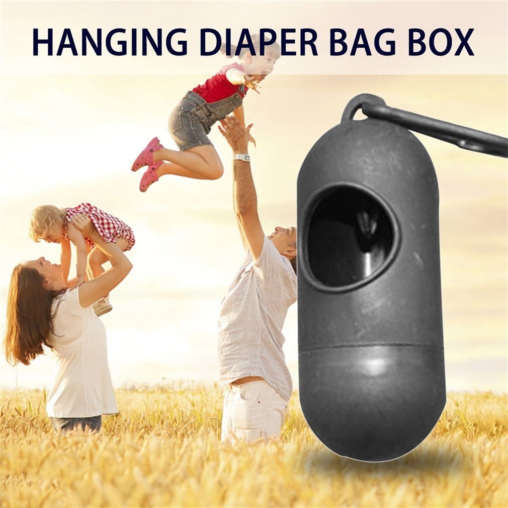 Hanging Baby Diaper Bag Box Portable Baby Pet Garbage Rubbish Bag Storage Case Plastic Organizer Mommy Baby Care Outdoor