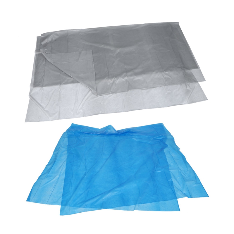 2 stuks peva wegwerptafelkleden, tafelkleedhoes, feestcatering, evenementenservies, marineblauw en zilvergrijs: Default Title