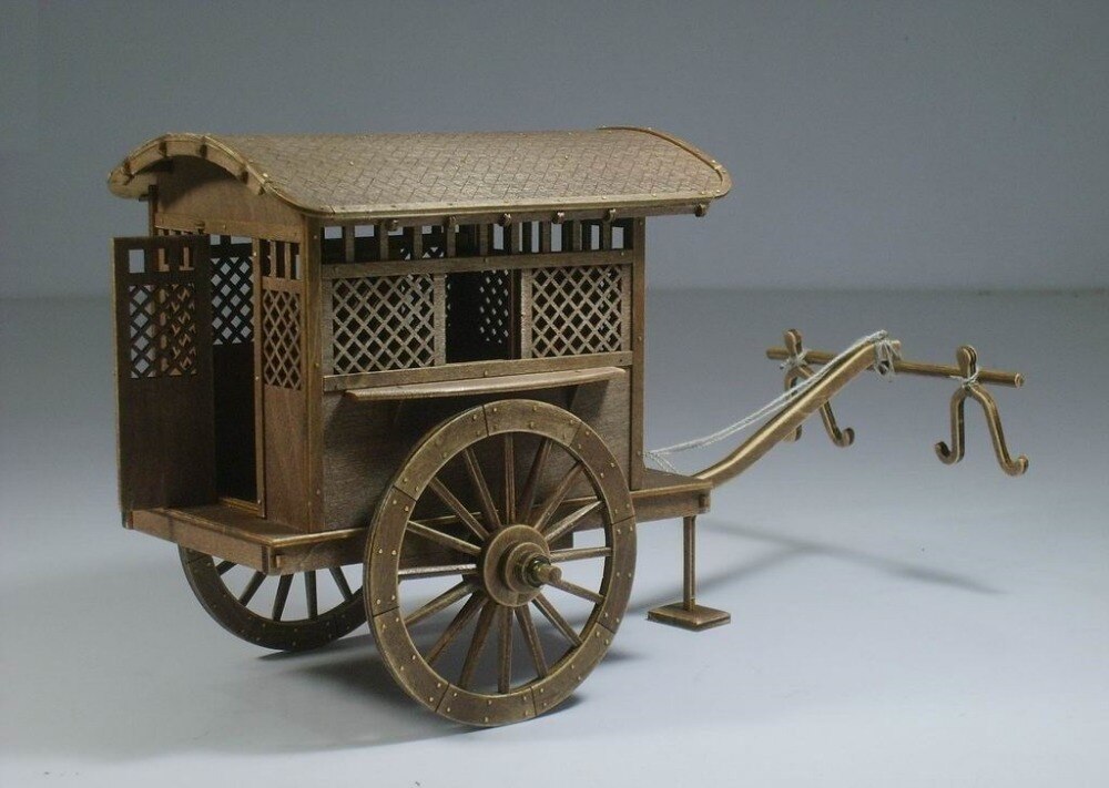 Chinese ancient carriage wooden model series/ Qin & Han dynasties carriage wooden model