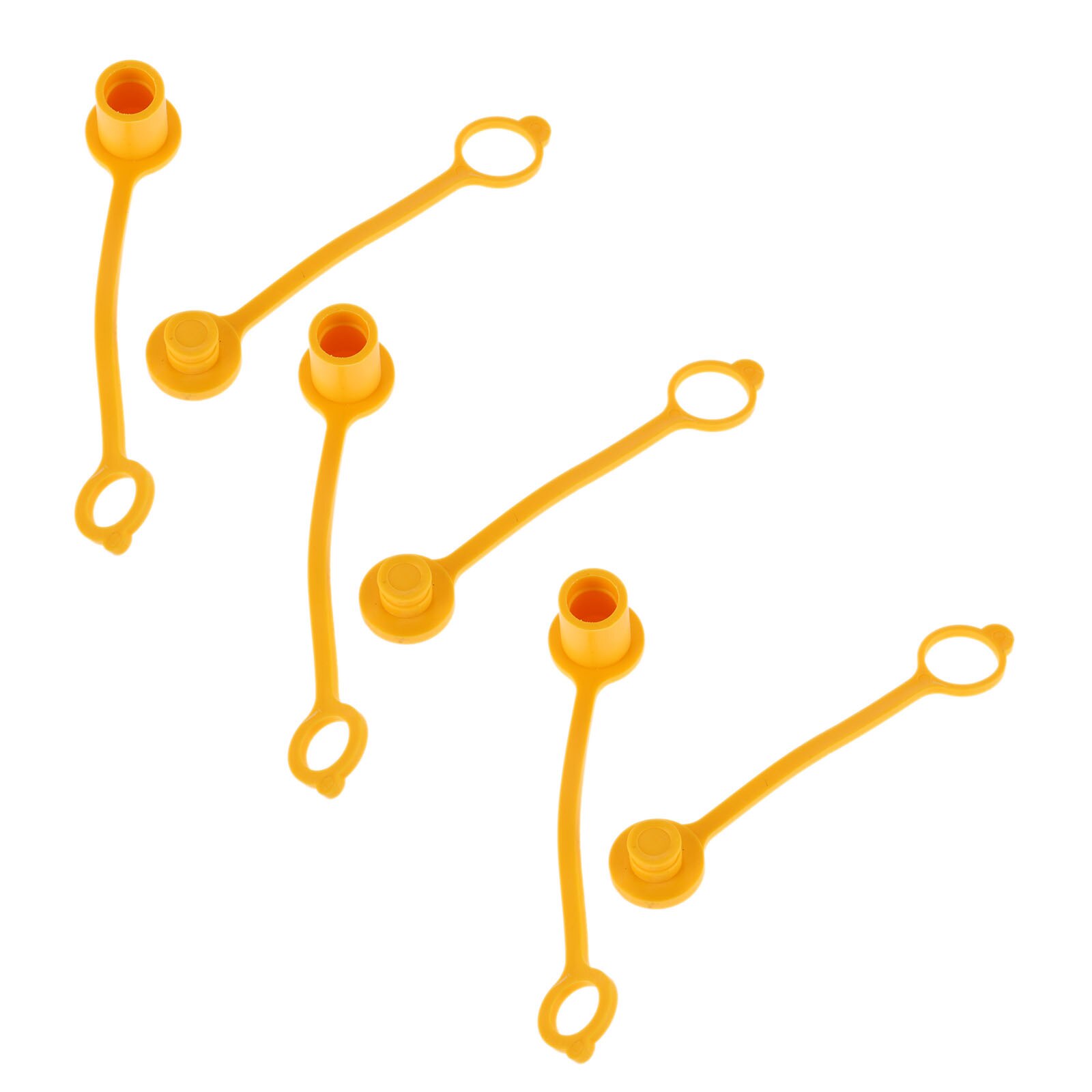 6pcs 3/8" Dust Caps Plugs Rubber Propane/Natural Gas Quick Disconnect/Connect 1lb Tank Convert Regulator Hose Grill BBQ Parts