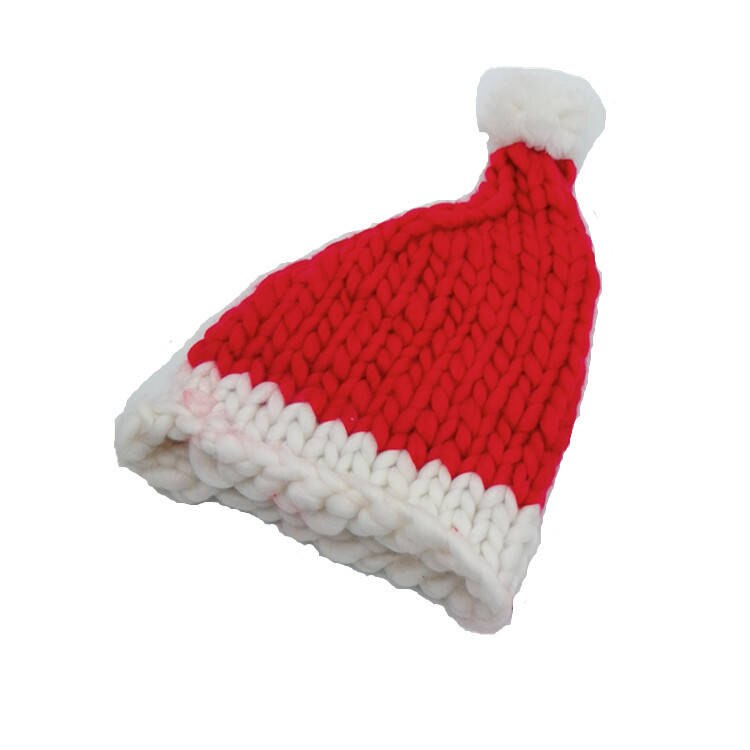 Jul hattfest för baby vuxen tomte mjuk plysch hattar röd dekoration år dekoration barn fest tillbehör