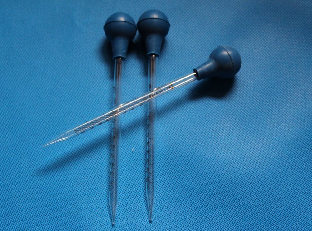 Glass Graduated Droppers Pipettes 10 ml pack of 3