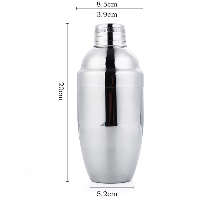 Stainless Steel Insulation Shake Cup Portable Bartender Organ Cocktail Shake Flagon Wine Bartender Kettle Bar LA90: Dull