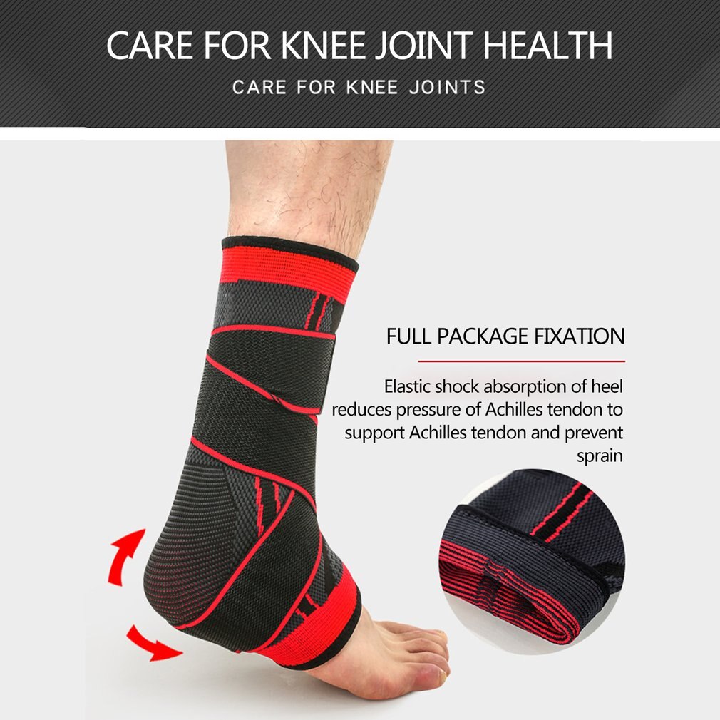 Pressurizable Bandage Knöchel Unterstützung Schützen Fuß Basketball Fußball Badminton Anti Verstauchung Sprunggelenk Schutz Warm Brace