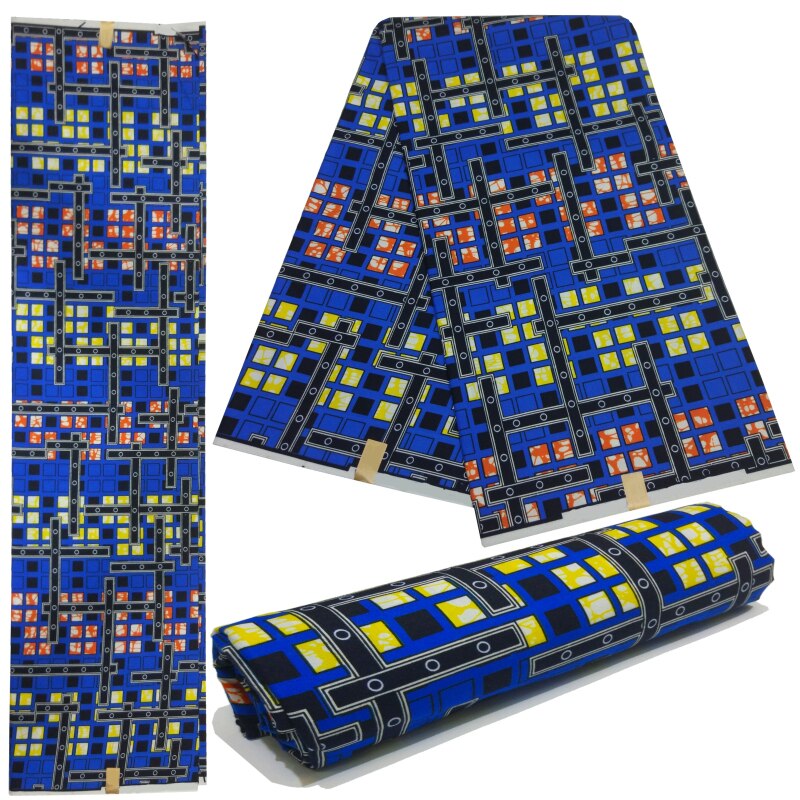 Pagne African Latest Pattern Yards Fabric Wax Wax Africain Print Fabric