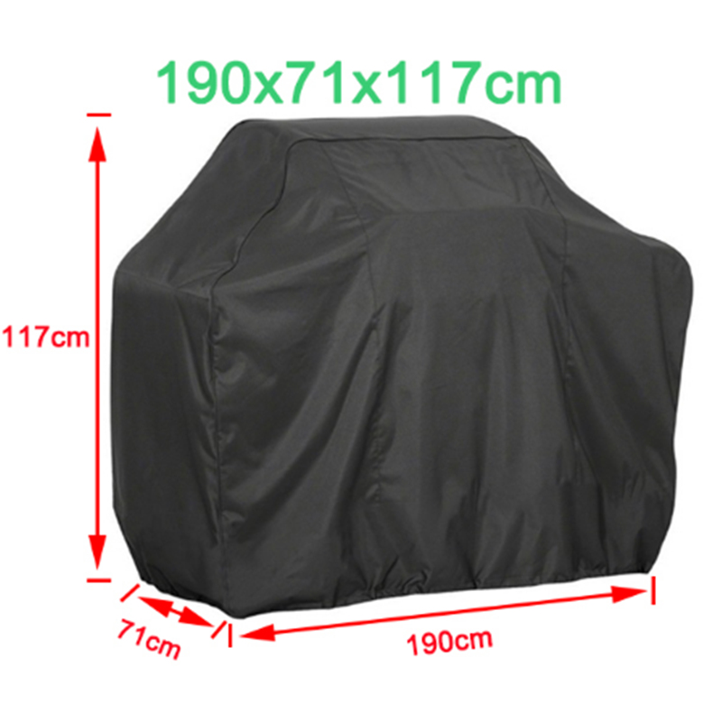 Draagbare Waterdichte Bbq Grill Barbeque Cover Outdoor Regen Voor Gas Houtskool Elektrische Barbeque Cover Home Keuken Benodigdheden: 190x71x117cm