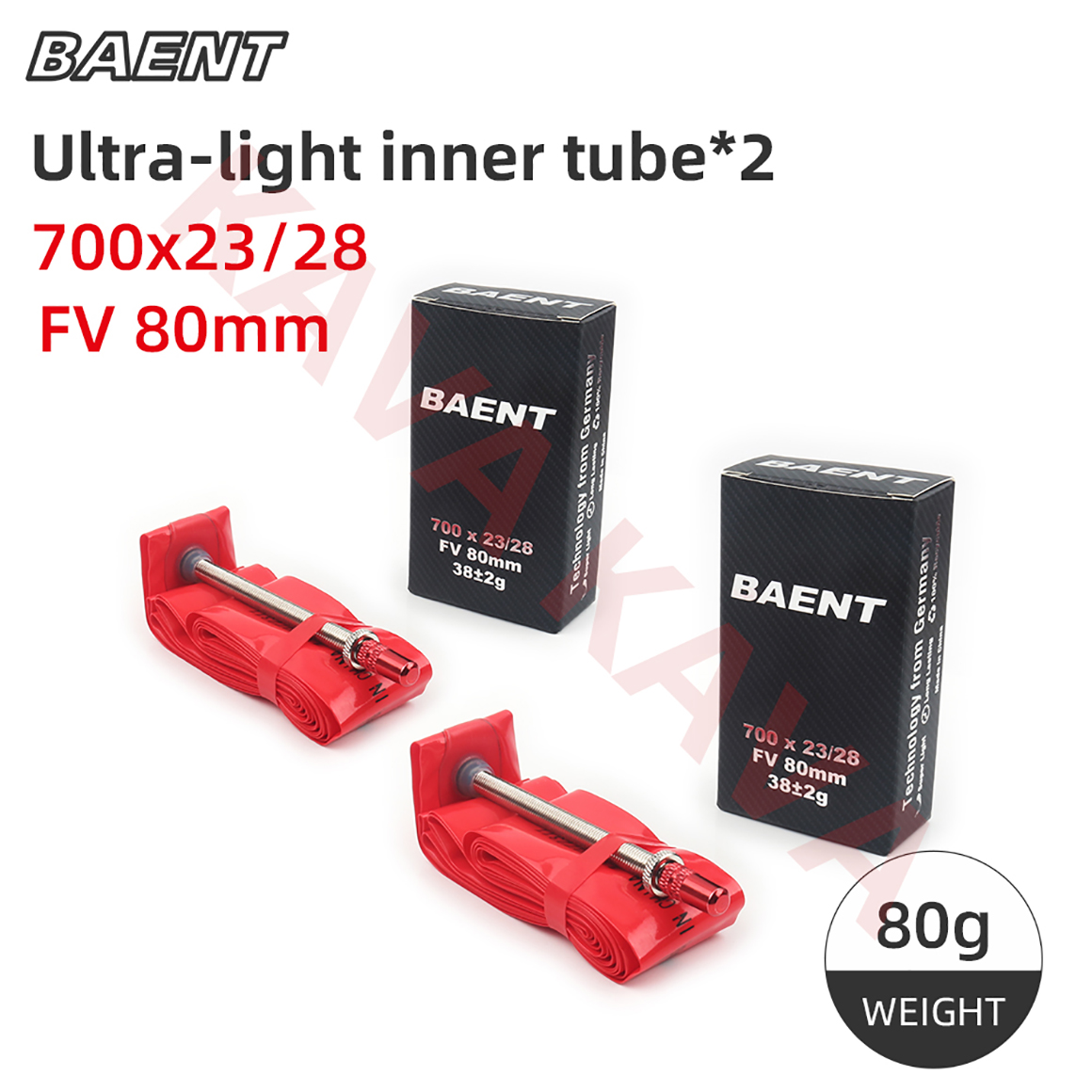 Baent Road Bike Inner Tube Ultralight 700x23/28/32/43C TPU Material Bicycle Tyres 60mm 80mm French Valve Speed Bike Parts: Gold
