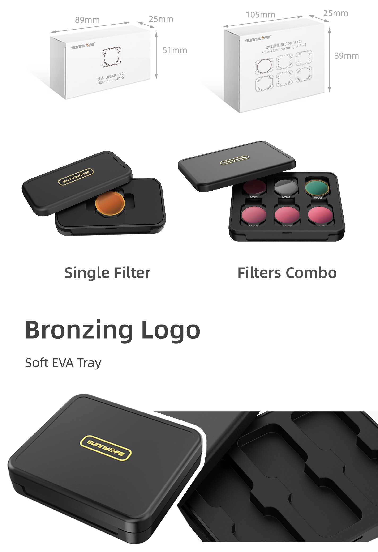 DJI Mavic Air 2S Filter Sets ND4/8/16/32 /CPL/UV Lens Filters Sets for DJI Mavic Air 2S Accessories