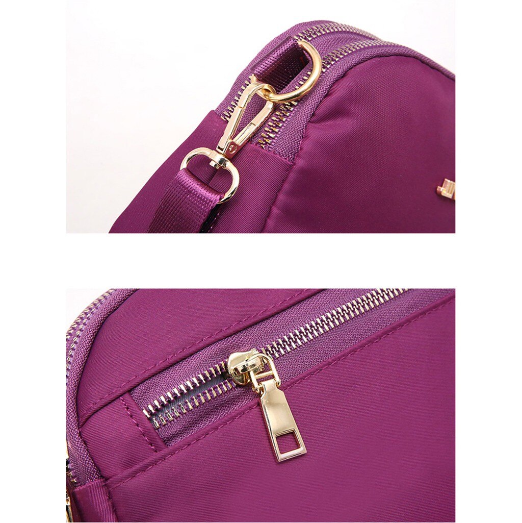 Oxford tissu femmes sacs à bandoulière luxe sac à main sac à main fourre-tout messager couleur unie fermeture éclair sacs à bandoulière Bolsas Mujer