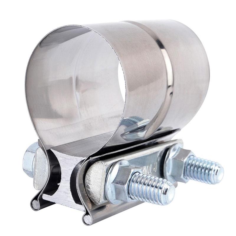 Universal stainless steel exhaust clamp pipe exhaust type banjo clamp pipe clamp for sliding type motorcycle muffler muffler aut