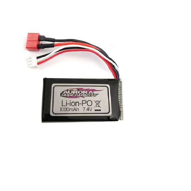Batería lipo de 7,4 v, 500mAh/7,4 v, 1000mah, 14500 mAh, para XINLEHONG 9130, 9136, 9137, 9130, 9136, 9137, Q901, coche teledirigido de alta velocidad: Azul marino