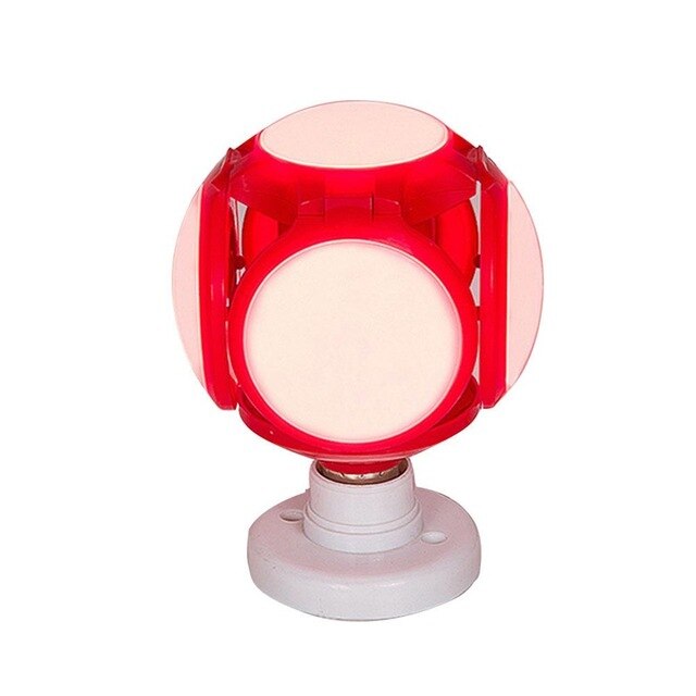 De Lamp Voetbal Vorm Super Heldere Binnenverlichting Oogbescherming Spaarlamp E27 Bubble Ball Bulb: Red