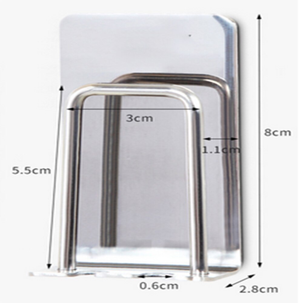 2 uds. Soporte de la taza que cuelga en la pared punzón gratis 304 de acero inoxidable soporte de cepillo de dientes de succión soporte de uñas juego de tazas