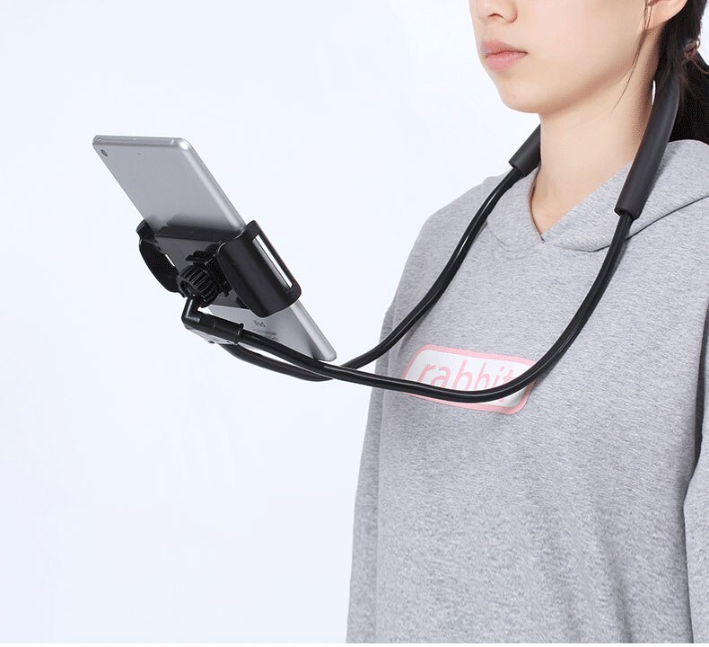 Hanging Phone Holder Mobile Stand with Flexible 360 Degree Turning for 4.5" ~ 6.5" Universal Smartphone for Iphone Xiaomi Huawei