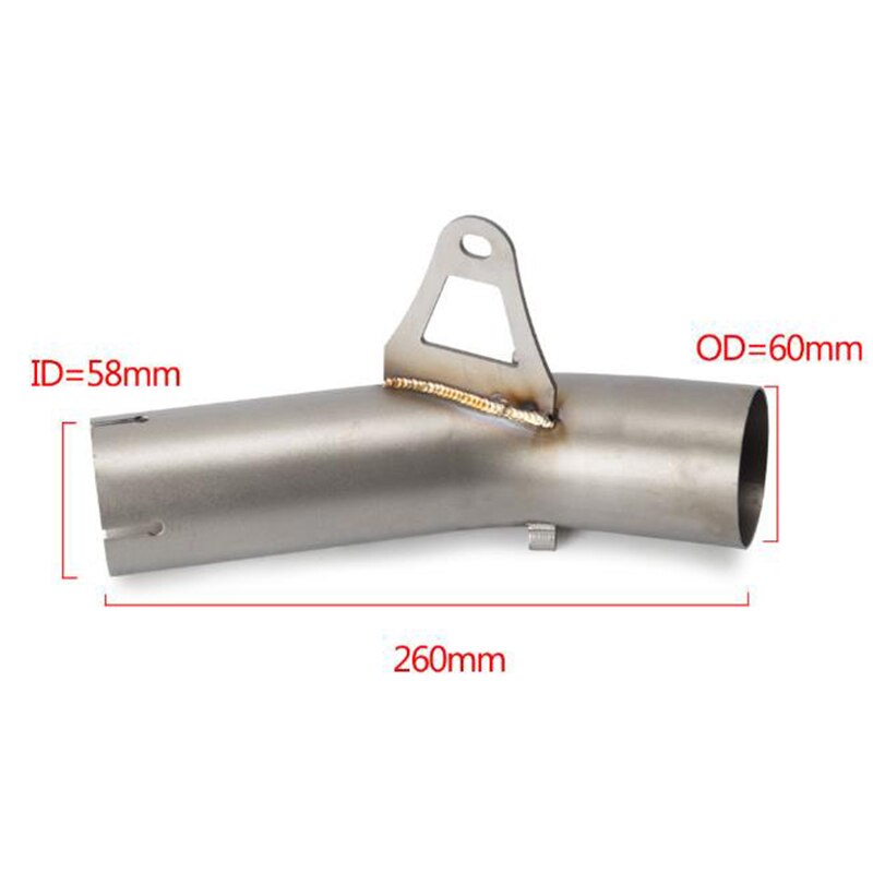 Motorcycle Exhaust middle pipe 61mm Modified for BMW S1000RR