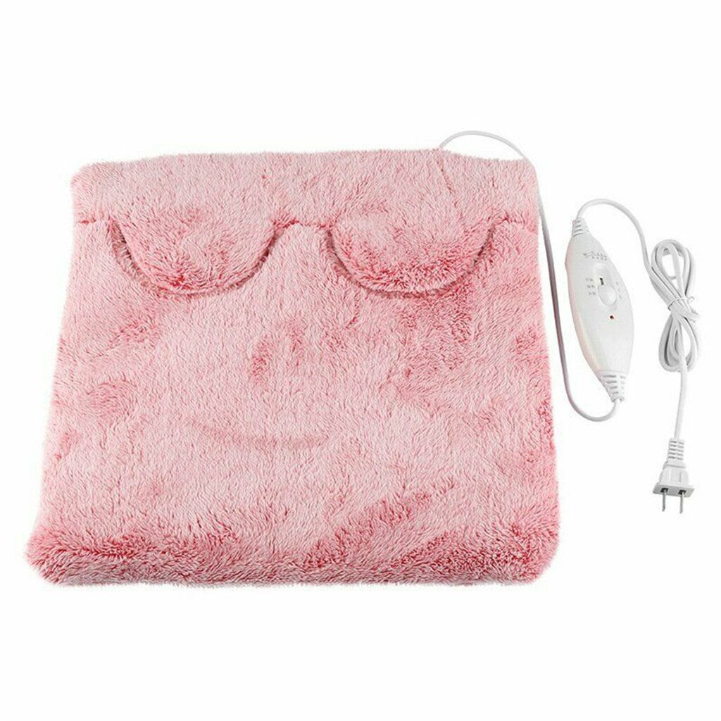 Leuke Voeten Warm Slippers Usb Voet Warmer Schoenen Computer Warmer Verwarming Slippers Sofa Kussen Draagbare Elektrische Voet Kachel Warm: Roze