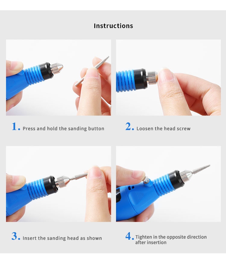 Nail Boormachine Elektrische Nagel Polijstmachine Bestand Slijpen Pedicure Boor Set Uv Gel Remover Nail Art Manicure Tool Apparatuur