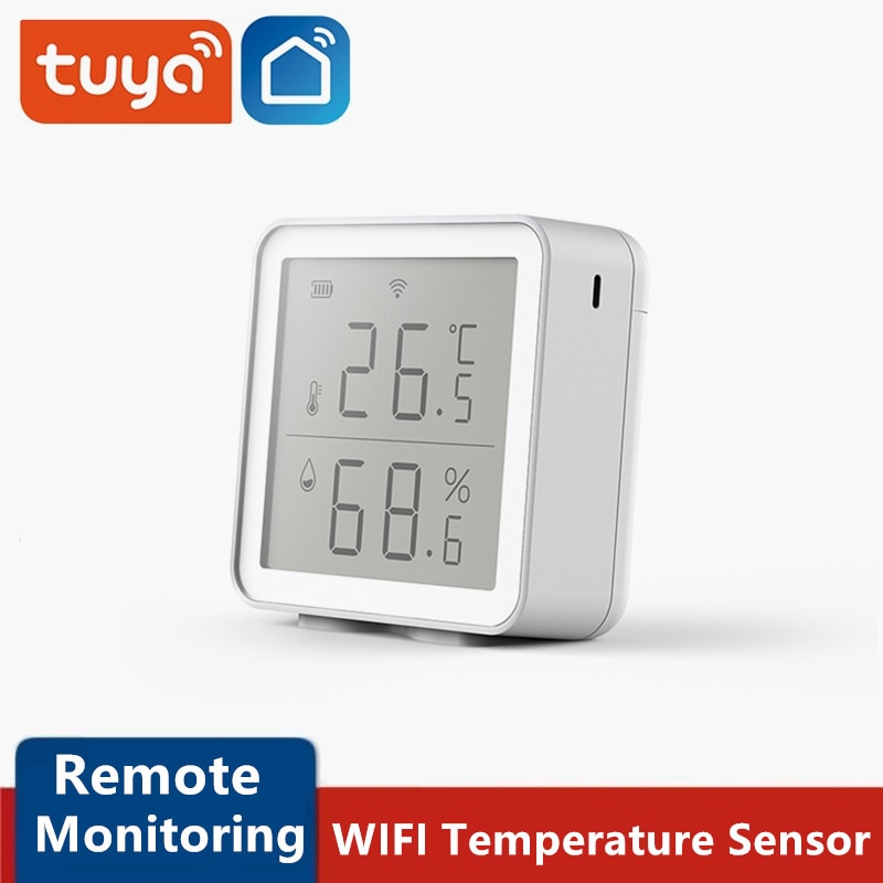 WIFI Temperature And Humidity Sensor Smart Home Indoor Intelligent Linkage Temperature And Humidity Abnormal Sensor for Alexa