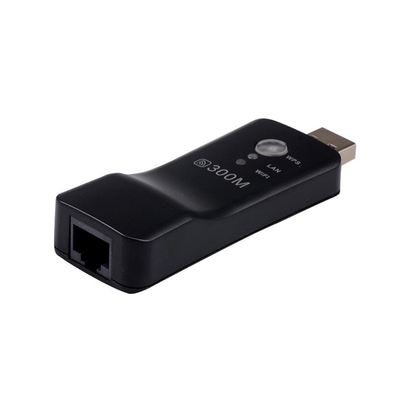 Usb wifi range ethernet trådlöst tv nätverkskort 300 mbps smart tv wifi adapter med  rj 45 port för samsung sony lg