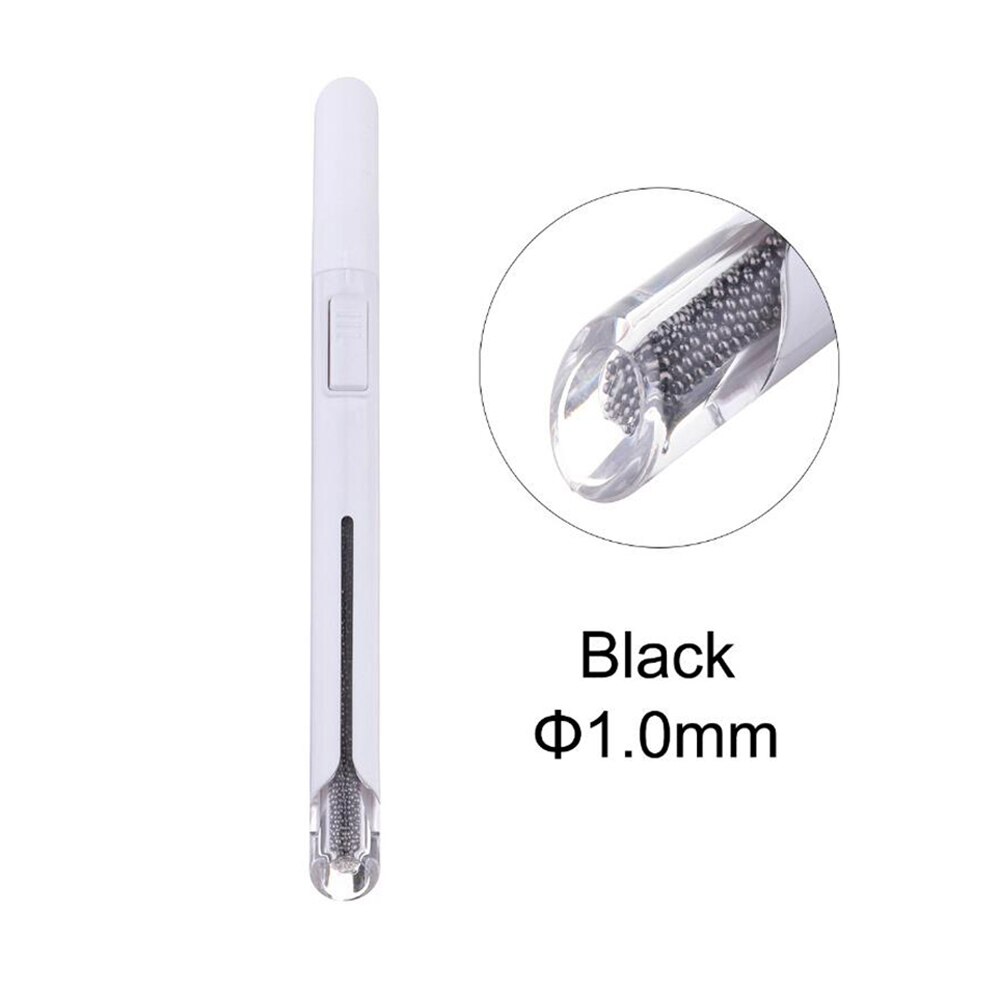 Herramienta para hacer puntos de decoración de uñas cuentas de acero cosechadora de uñas pluma punteadora Multi-función instrumentos de manicura herramienta de decoración de salón: Marrón