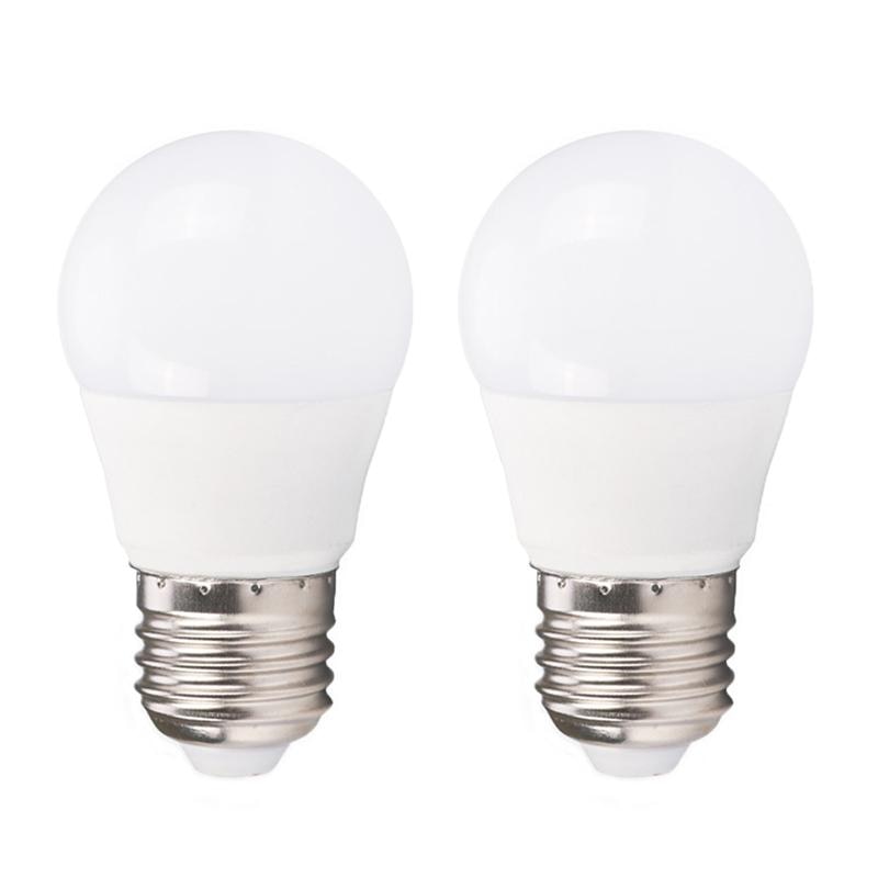 2Pcs E27 220V Spaarlampen Koelkast Koelkast Gloeilampen Led Lamp Lampen Voor Koelkast Home Keuken (3W 3000K, warm L