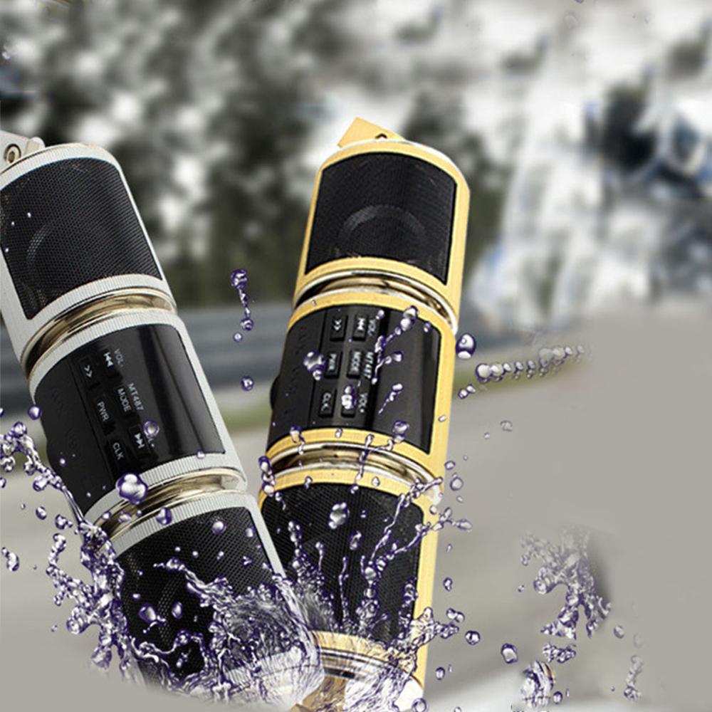 Waterproof Motorbike Audio Bluetooth Motorcycle Handlebar Radio Sub-woofer Dirt Bike With MP3 Player FM Radio