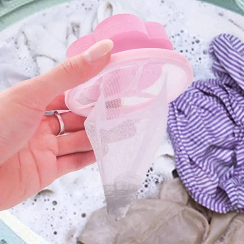 Haustier Haarentferner Waschmaschine Schwimmende Fussel Filter Tasche Wiederverwendbare Wäsche Ball Kleidung Haar Reinigung Werkzeuge Katze Haar Fänger