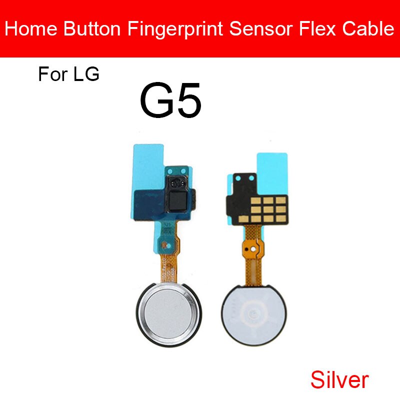 Heimat Taste Fingerabdruck Sensor biegen Kabel Für LG G5 G6 G7 ThinQ G710 Nexus 5X Finger Leser berühren Sensor biegen Band Ersatzteile: G5 Silber-