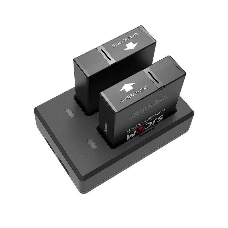 SJCAM SJ10 Pro Battery 1300mAh Li-Ion + Dual Battery Charger for SJ10 Pro 4K Action Camera