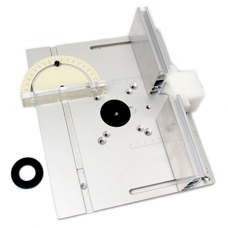 Router Table Insert Plate For Woodworking Benches Table Saw With Miter Gauge Guide Aluminium Profile Fence Sliding Brackets: A 1set