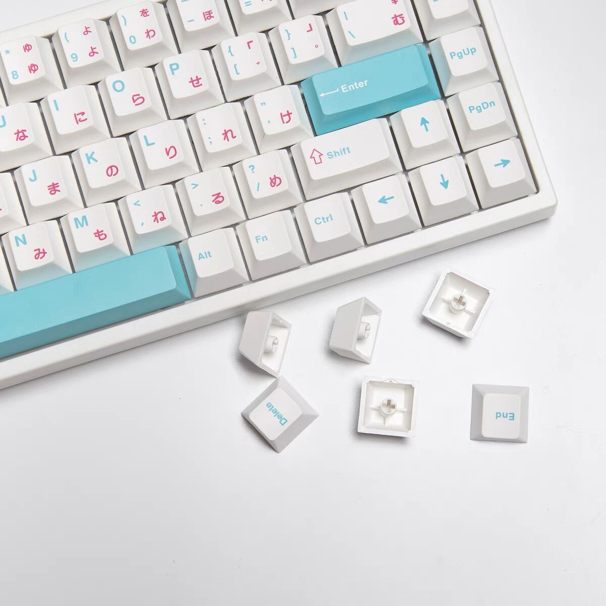 GMK Sushi-Teclas de perfil de cereza, teclas de 127 teclas, PBT, DYE, SUB, para teclado mecánico Mx Switch, GMMK Pro Cherry