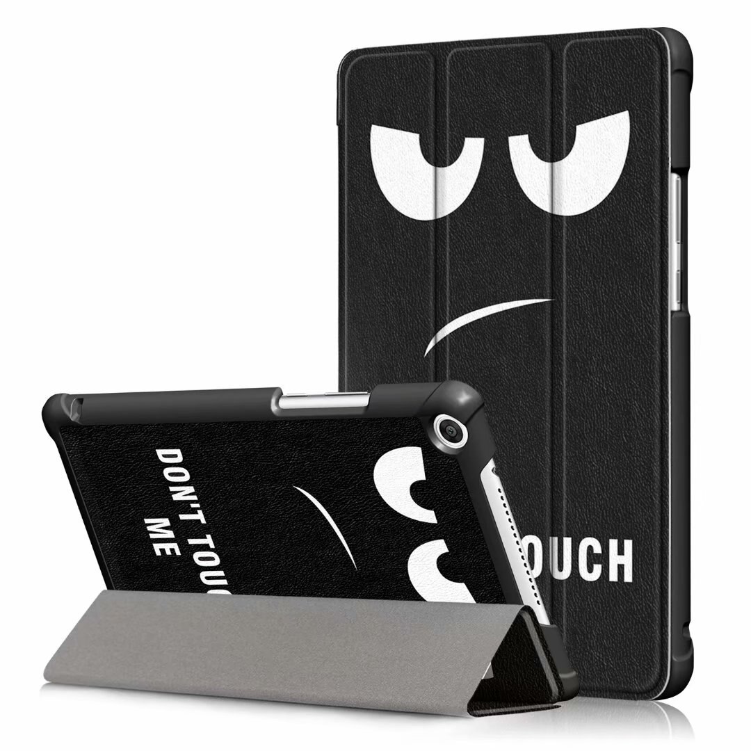 Slim odwróć PU skórzane etui do Huawei MediaPad M5 lite 8 JDN2-W09/AL00 8.0 cal inteligentny pokrowiec do huawei m5 lite 8 Case + film + długopis: DY