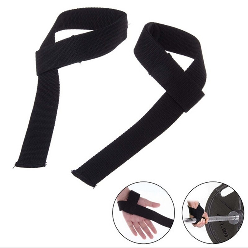 1pair Lifting Straps Weightlifting Wrist Weight Belt Bodybuilding Gloves Fitness Crossfit Barbells Power Sport
