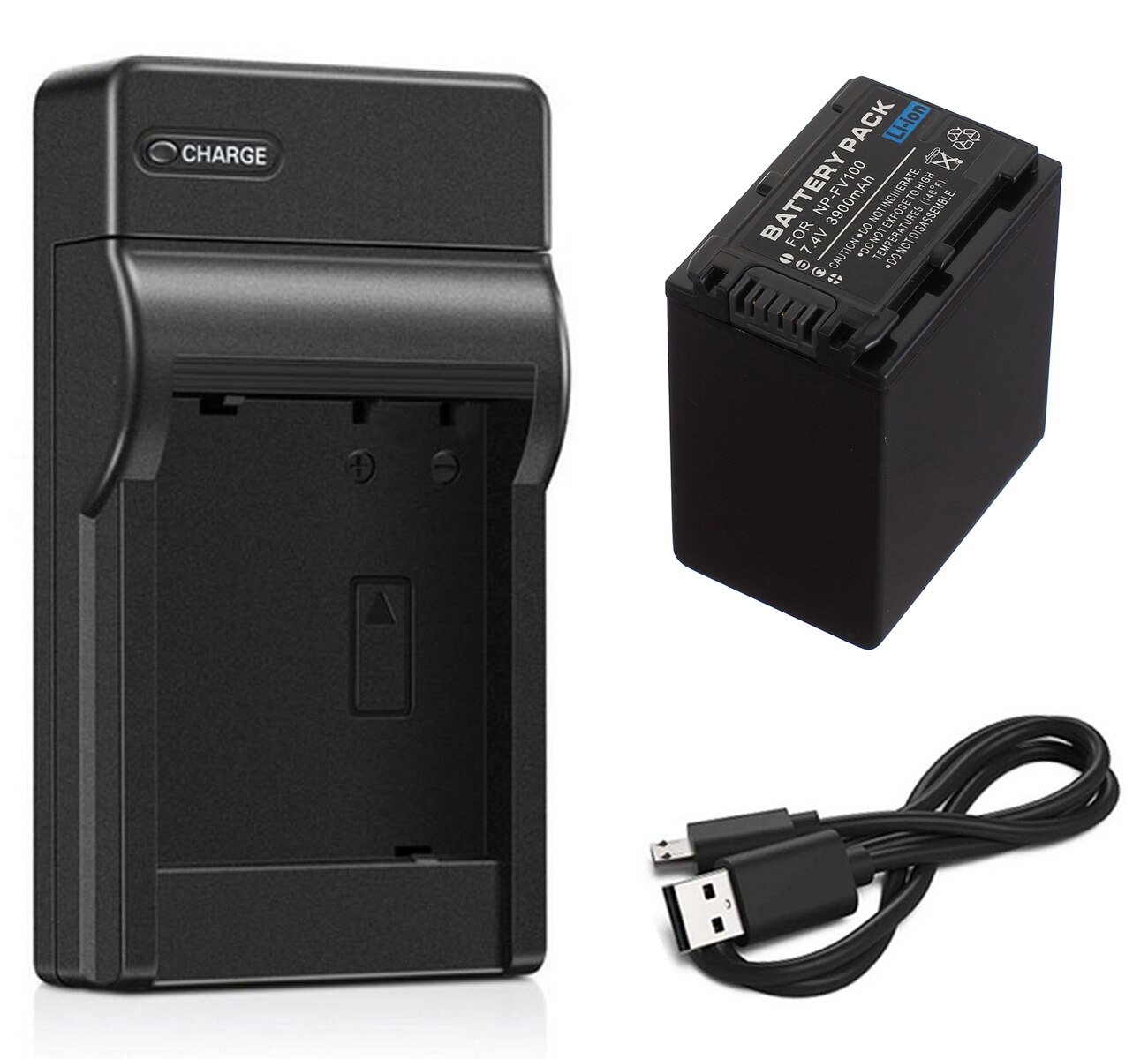 Pack batterie + chargeur pour Sony Handycam DCR-SX15E, DCR-SX20E, DCR-SX21E, DCR-SX22E, DCR-SX33E, DCR-SX34E, DCR-SX45E, DCR-SX65E,: Battery and ChargerA