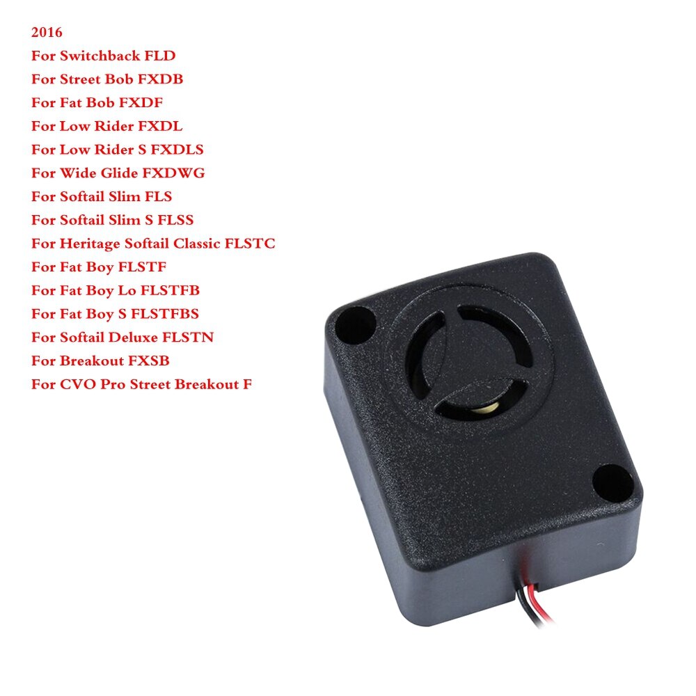 1pcs Mini 120dB Alarm Motorcycle Alarm Piezo Wired Rohs 12V Black Continuous Sound Alarm