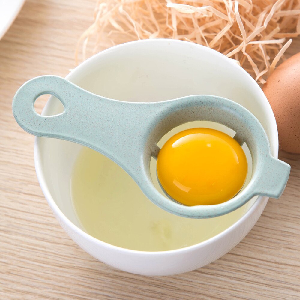 egg hvit eggeplomme separator verktøy enkel matlaging hvit sil plast husholdning kjøkken bakeware matlaging duppeditt egg verktøy