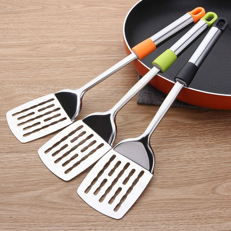 Utensilios de cocina Gadgets de acero inoxidable Multi Freed Steak Fish Pizza espátula para alimentos utensilios de cocina derrames palas pala 6 piezas/lote