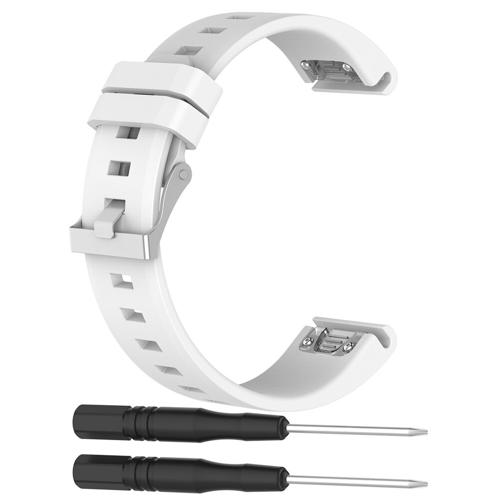 22 millimetri Cinturino In Silicone per Garmin Fenix 6 Pro 5 Più Forerunner 935 945 Strap Quick Fit Wristband libero di trasporto Intelligente accessori Per orologi: WHITE