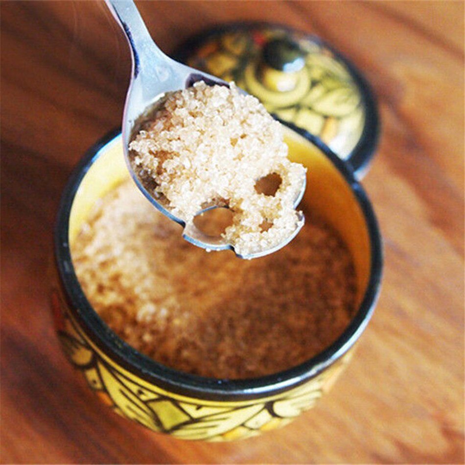VOGVIGO cuchara en forma de cráneo cucharas de café de acero inoxidable postre helado dulces cucharilla noticias