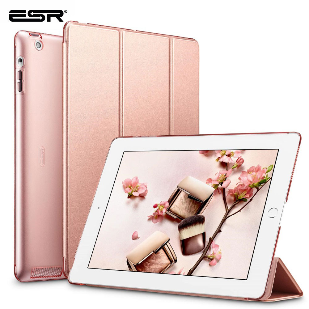 ESR Case for iPad 2 3 4 9.7 inch Yippee Color Ultra Thin Trifold Smart Stand Cover Case for iPad 2/3/4 A1458 A1460 A1395 Funda