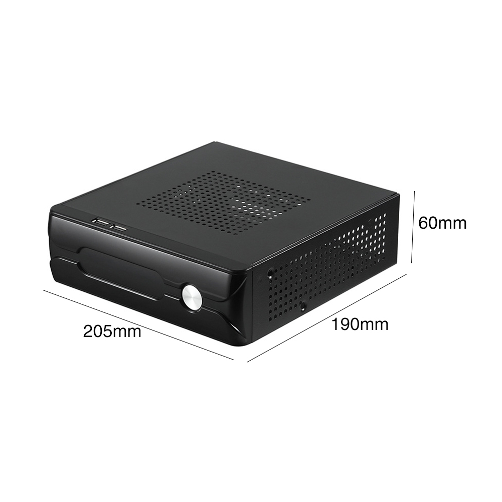 gospodarz z otworem chłodnicy obudowa komputera HTPC pozioma gra mini ITX zasilacz domowy ambona biurowy 2.0 obudowa USB praktyczne